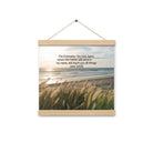 John 14:26 Bible Verse in my name Enhanced Matte Paper Poster With Hanger Oak 12″×12″