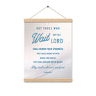 Isaiah 40:31 - Bible Verse, Wings like Eagles Hanger Poster