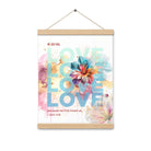 1 John 4:19 - Bible Verse, We Love Him Hanger Poster