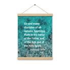 Matt 28:19 - Bible Verse, Make Disciples Enhanced Matte Paper Poster With Hanger