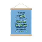 1 John 4:14 - Bible Verse, sent the Son Enhanced Matte Paper Poster With Hanger