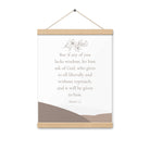 James 1:5 Bible Verse, ask of God Enhanced Matte Paper Poster With Hanger