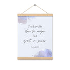 Nahum 1:3 Bible Verse, great in power Enhanced Matte Paper Poster With Hanger