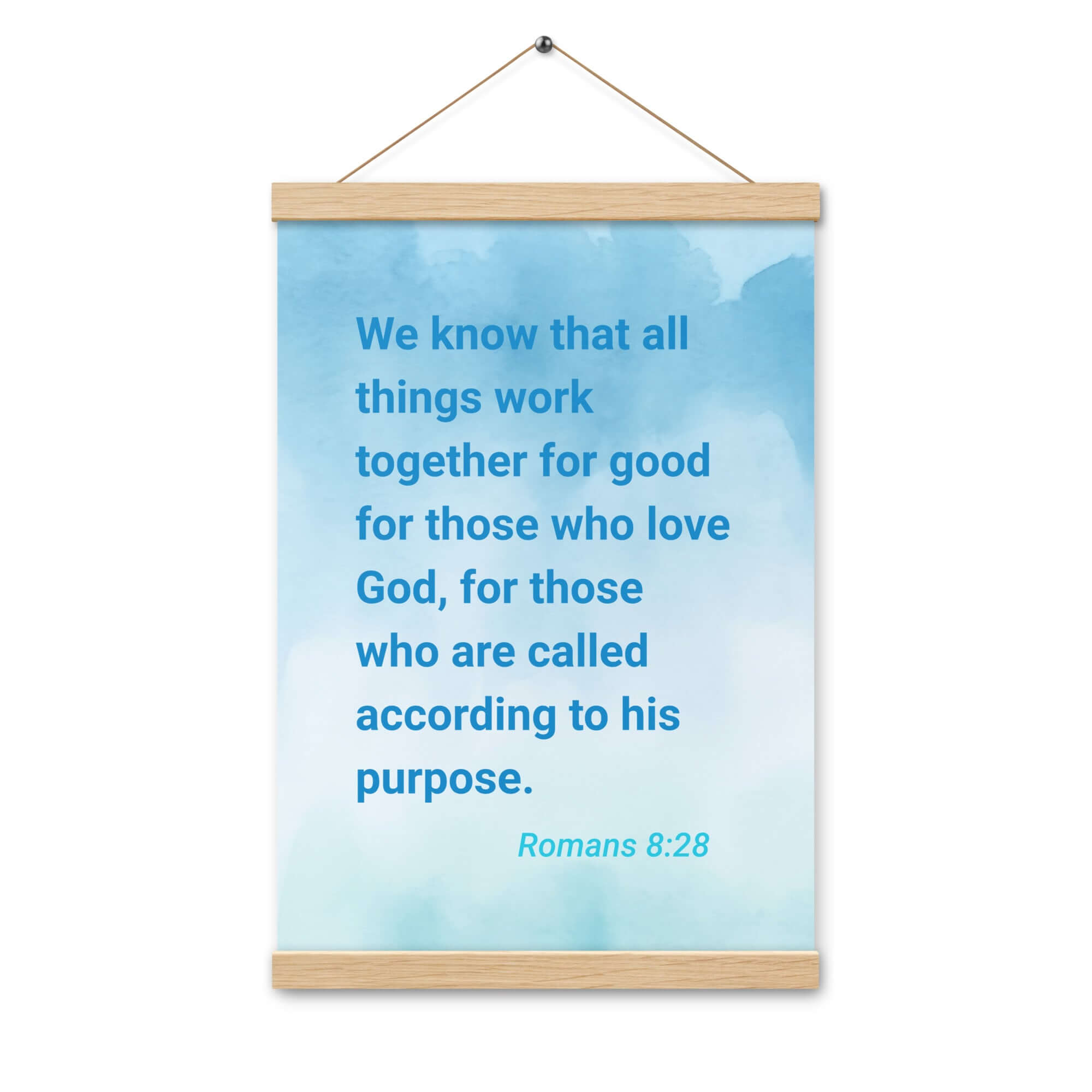 Rom 8:28 - Bible Verse, together for good Enhanced Matte Paper Poster With Hanger