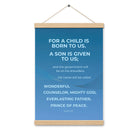 Isaiah 9:6 - Bible Verse, Everlasting Father Enhanced Matte Paper Poster With Hanger