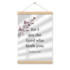 Exodus 15:26 Bible Verse, diligently listen Enhanced Matte Paper Poster With Hanger