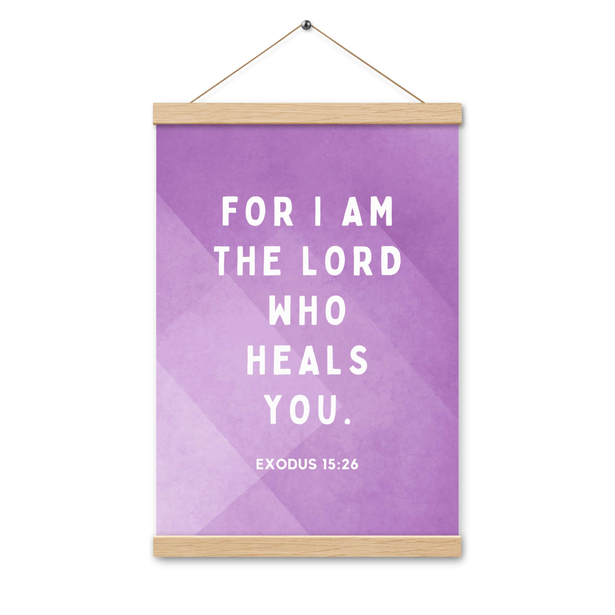 Exodus 15:26 Bible Verse, in his eyes Enhanced Matte Paper Poster With Hanger