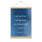 Joshua 24:15 Bible Verse, choose today Enhanced Matte Paper Poster With Hanger