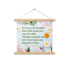 Jer 29:11 - Bible Verse, to give you hope Enhanced Matte Paper Poster With Hanger