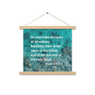 Matt 28:19 - Bible Verse, Make Disciples Enhanced Matte Paper Poster With Hanger