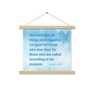 Rom 8:28 - Bible Verse, together for good Enhanced Matte Paper Poster With Hanger