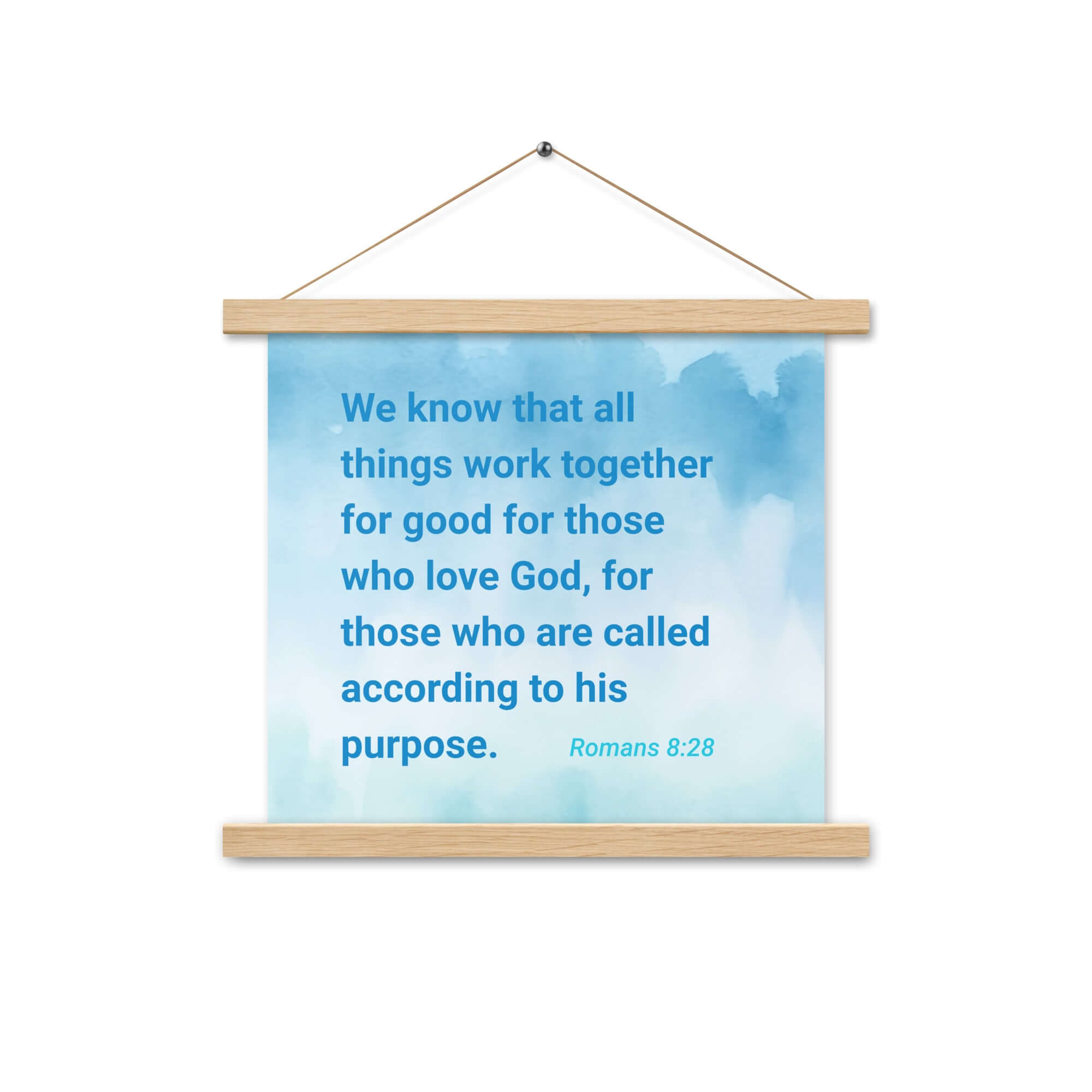 Rom 8:28 - Bible Verse, together for good Enhanced Matte Paper Poster With Hanger