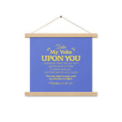 Matt 11:29-30 - Bible Verse, Take my yoke Enhanced Matte Paper Poster With Hanger