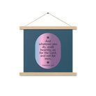 Col 3:23 - Bible Verse, work heartily Enhanced Matte Paper Poster With Hanger