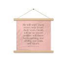 Revelation 21:4 Bible Verse, their eyes Enhanced Matte Paper Poster With Hanger