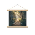 John 14:6 Bible Verse I Am Enhanced Matte Paper Poster With Hanger Oak 14″×14″
