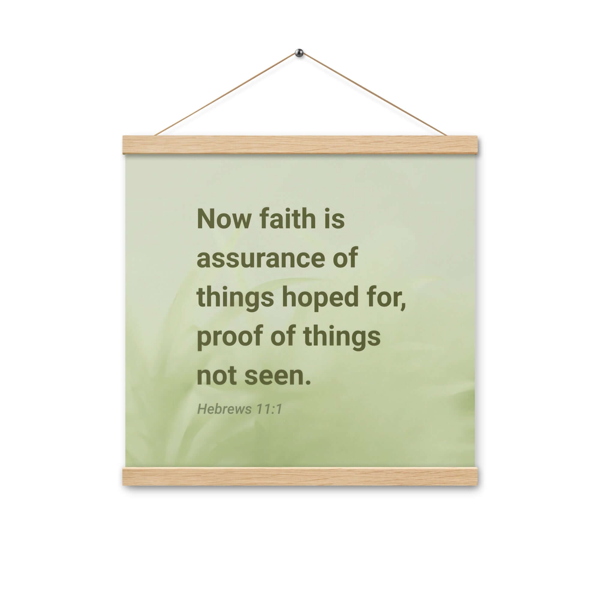 Heb 11:1 - Bible Verse, faith is assurance Enhanced Matte Paper Poster With Hanger