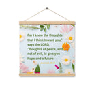 Jer 29:11 - Bible Verse, to give you hope Enhanced Matte Paper Poster With Hanger