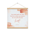 Jeremiah 29:13 - Bible Verse, find me Enhanced Matte Paper Poster With Hanger