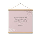 Jeremiah 29:13 - Bible Verse, you search Enhanced Matte Paper Poster With Hanger