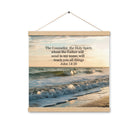 John 14:26 Bible Verse You All Enhanced Matte Paper Poster With Hanger Oak 16″×16″