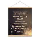 Psalm 27:1 - Bible Verse, The LORD is My Light Hanger Poster