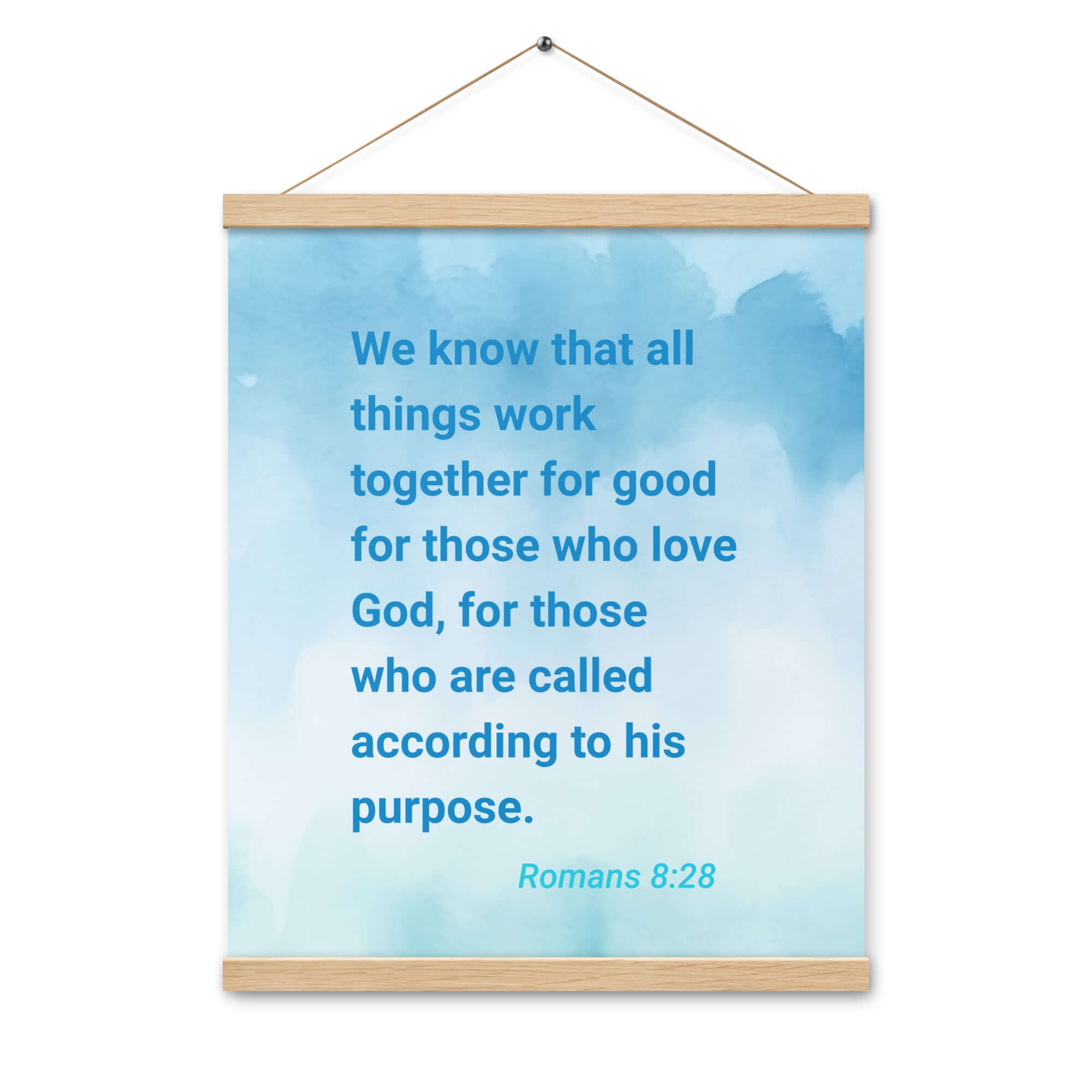 Rom 8:28 - Bible Verse, together for good Enhanced Matte Paper Poster With Hanger