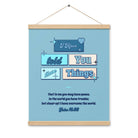 John 16:33 - Bible Verse, in me you may have peace Enhanced Matte Paper Poster With Hanger