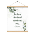 Exodus 15:26 Bible Verse, Gods voice Enhanced Matte Paper Poster With Hanger