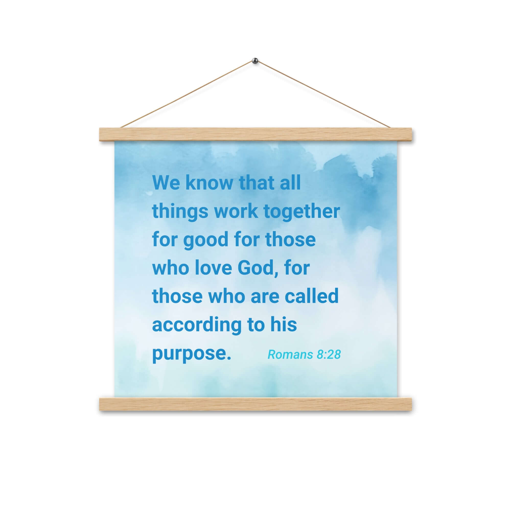 Rom 8:28 - Bible Verse, together for good Enhanced Matte Paper Poster With Hanger