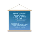 Isaiah 9:6 - Bible Verse, Everlasting Father Enhanced Matte Paper Poster With Hanger