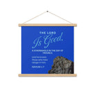 Nahum 1:7 - Bible Verse, The LORD is a stronghold Enhanced Matte Paper Poster With Hanger