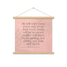 Revelation 21:4 Bible Verse, their eyes Enhanced Matte Paper Poster With Hanger