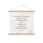 Joshua 1:9 Bible Verse, Be strong Enhanced Matte Paper Poster With Hanger