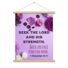 1 Chron 16:11 - Bible Verse, Seek the LORD Hanger Poster