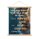 2 Tim 1:7 - Bible Verse, Power, Love, Self-Control Hanger Poster