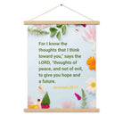 Jer 29:11 - Bible Verse, to give you hope Enhanced Matte Paper Poster With Hanger