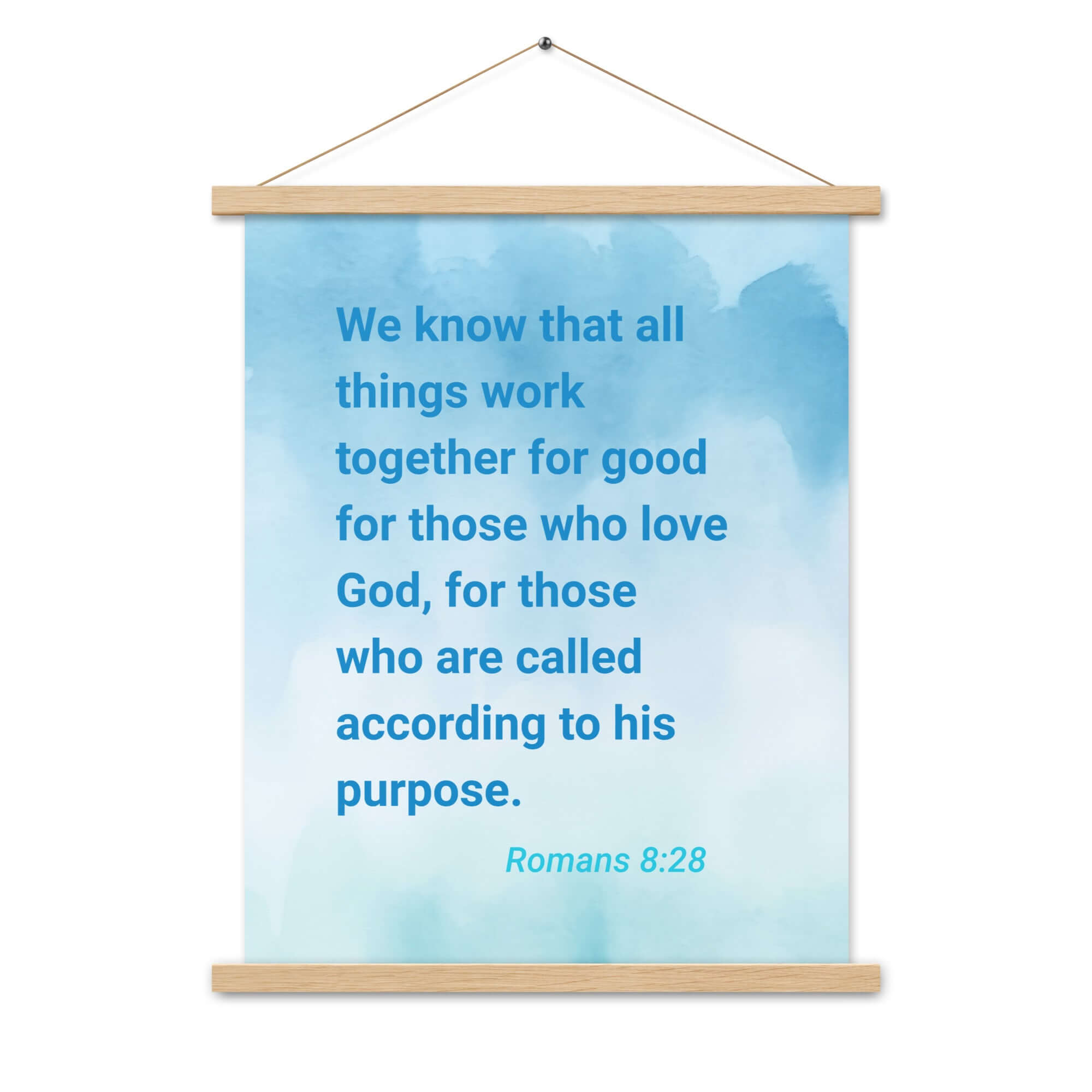 Rom 8:28 - Bible Verse, together for good Enhanced Matte Paper Poster With Hanger