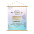 Isaiah 9:6 - Bible Verse, Wonderful Counselor Enhanced Matte Paper Poster With Hanger