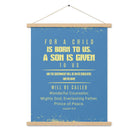 Isaiah 9:6 - Bible Verse, Mighty God Enhanced Matte Paper Poster With Hanger