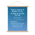 Isaiah 9:6 - Bible Verse, Everlasting Father Enhanced Matte Paper Poster With Hanger