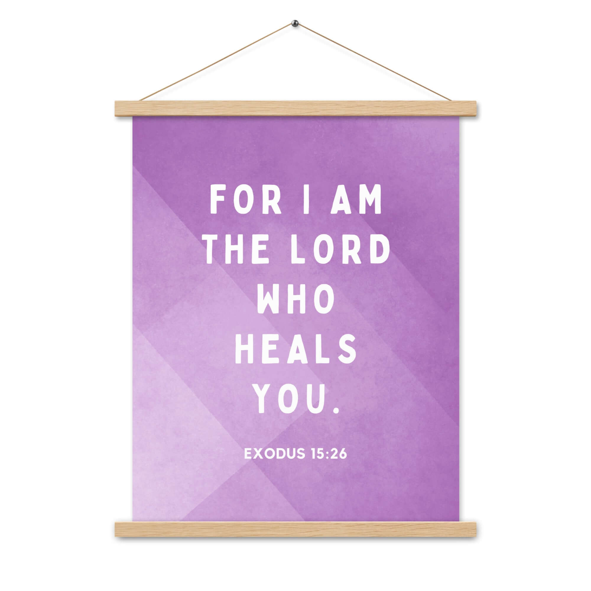 Exodus 15:26 Bible Verse, in his eyes Enhanced Matte Paper Poster With Hanger