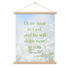 James 4:8 Bible Verse, Draw near Enhanced Matte Paper Poster With Hanger