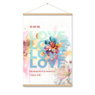 1 John 4:19 - Bible Verse, We Love Him Hanger Poster