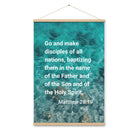 Matt 28:19 - Bible Verse, Make Disciples Enhanced Matte Paper Poster With Hanger