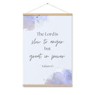 Nahum 1:3 Bible Verse, great in power Enhanced Matte Paper Poster With Hanger