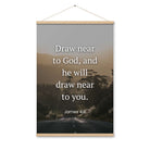 James 4:8 Bible Verse, Cleanse your Enhanced Matte Paper Poster With Hanger