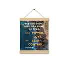 2 Tim 1:7 - Bible Verse, Power, Love, Self-Control Hanger Poster