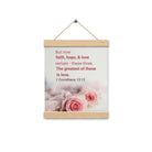 1 Cor 13:13 - Bible Verse, The Greatest is Love Hanger Poster