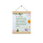 Jer 29:11 - Bible Verse, to give you hope Enhanced Matte Paper Poster With Hanger